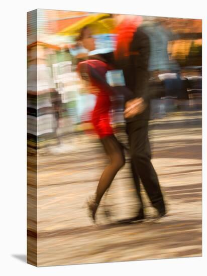 Tango Dancers on Caminito Avenue, La Boca District, Buenos Aires, Argentina-Stuart Westmoreland-Premier Image Canvas