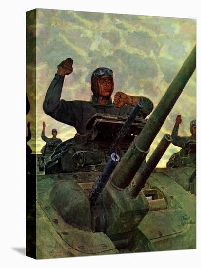 "Tank Attack," January 9, 1943-Mead Schaeffer-Premier Image Canvas