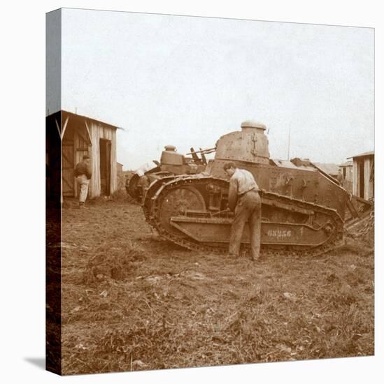 Tank maintenance, c1914-c1918-Unknown-Premier Image Canvas