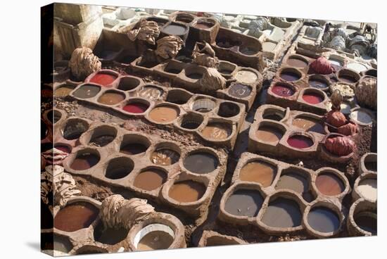 Tannery, Fes, Morocco-Natalie Tepper-Stretched Canvas