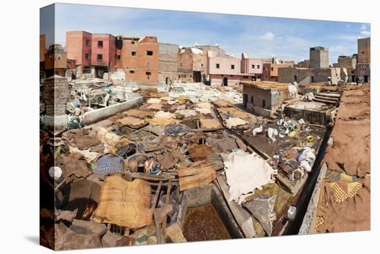 Tannery in Old Medina, Marrakech, Morocco, North Africa, Africa-Matthew Williams-Ellis-Premier Image Canvas