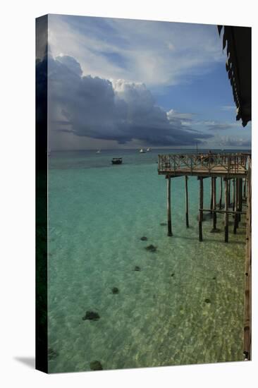 Tanzania, Zanzibar, Nungwi, Transparent Turquoise Sea and White Beach-Anthony Asael-Premier Image Canvas