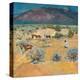 Taos Landscape with Indians (Oil on Canvas)-Walter Ufer-Premier Image Canvas