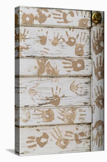 Taos Pueblo, New Mexico, Usa. Handprint door detail.-Julien McRoberts-Premier Image Canvas