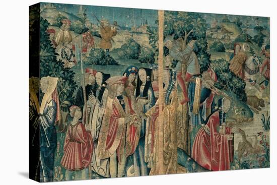 Tapestry with Hunting Scene, Flemish, 1470-1480. Urbino, Italy-Flemish weavers-Stretched Canvas