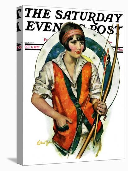 "Target Practice," Saturday Evening Post Cover, October 8, 1927-Ellen Pyle-Premier Image Canvas