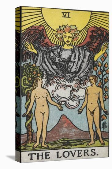 Tarot Card With a Nude Man and Woman-Arthur Edward Waite-Premier Image Canvas