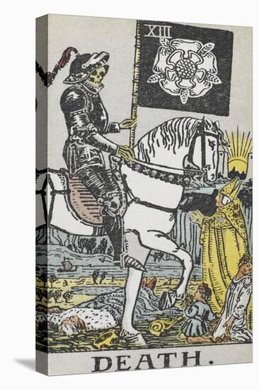 Tarot Card With Death Wearing Armor-Arthur Edward Waite-Premier Image Canvas