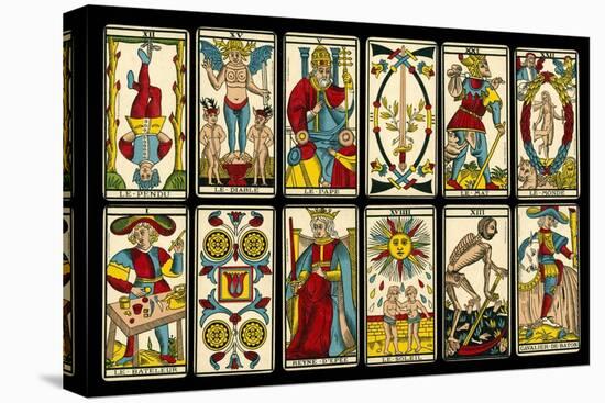 Tarot Selection from the Traditional Marseille Pack-null-Premier Image Canvas