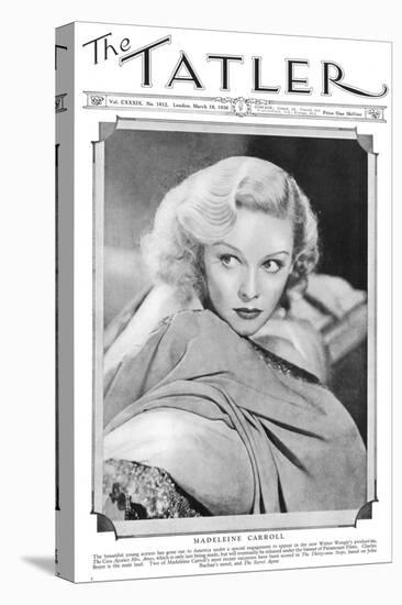 Tatler Front-Cover: Madeleine Carroll-null-Premier Image Canvas