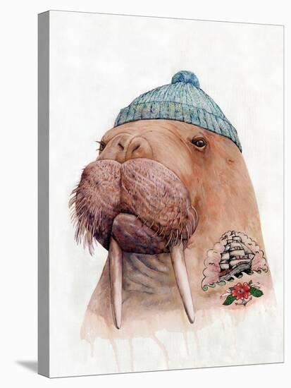 Tattooed Walrus-Animal Crew-Stretched Canvas