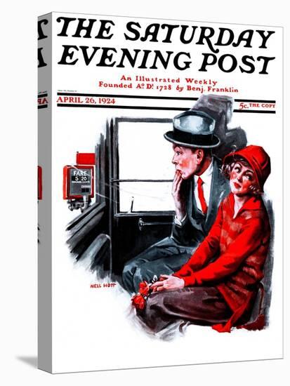 "Taxi Cab," Saturday Evening Post Cover, April 26, 1924-Neil Hott-Premier Image Canvas