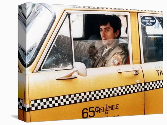 Taxi Driver by Martin Scorsese with Robert by Niro, 1976 (photo)-null-Stretched Canvas