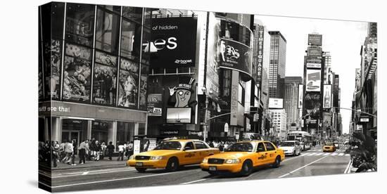 Taxi in Times Square, NYC-null-Stretched Canvas