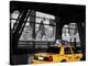 Taxi on the Queensboro Bridge, NYC-Michel Setboun-Stretched Canvas