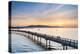 Taylor Dock Boardwalk at sunset, Boulevard Park Bellingham, Washington State-Alan Majchrowicz-Premier Image Canvas