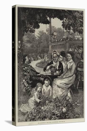 Tea and Music in the Park at Rotterdam-Alfred Edward Emslie-Premier Image Canvas