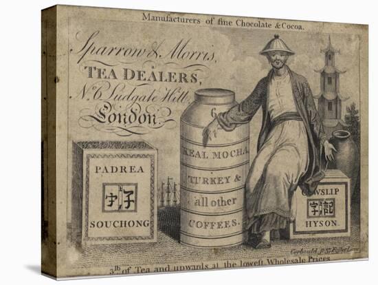 Tea Dealers, Sparrow and Morris, Trade Card-null-Premier Image Canvas