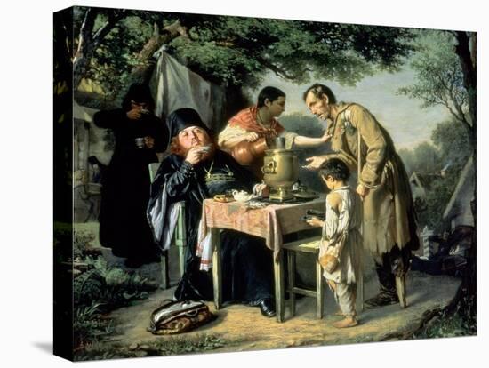 Tea Drinking in Mytishchi, Near Moscow, 1862-Vasili Grigorevich Perov-Premier Image Canvas