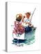 Teaching How to Fish - Child Life-Keith Ward-Premier Image Canvas