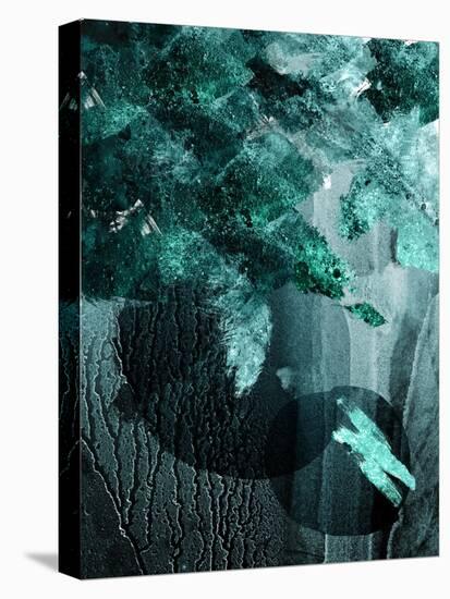 Teal Abstract A-Urban Epiphany-Stretched Canvas