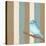 Teal Bird With Stripes-Tammy Kushnir-Premier Image Canvas