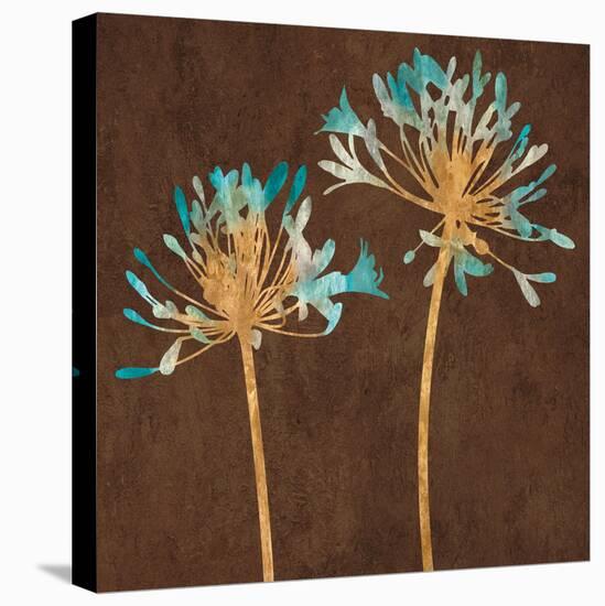 Teal Bloom II-Erin Lange-Stretched Canvas