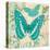 Teal Butterfly I-Alan Hopfensperger-Stretched Canvas