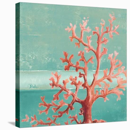 Teal Coral Reef I-Patricia Pinto-Stretched Canvas