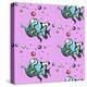 Teal Fish and Bubbles - Pink-Megan Aroon Duncanson-Premier Image Canvas