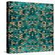 Teal Gold Scales-Milli Villa-Stretched Canvas