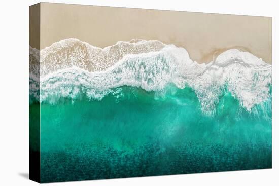 Teal Ocean Waves From Above I-Maggie Olsen-Stretched Canvas