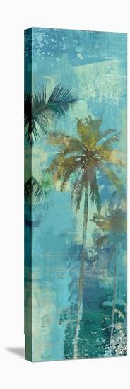 Teal Palm Triptych III-Eric Yang-Stretched Canvas