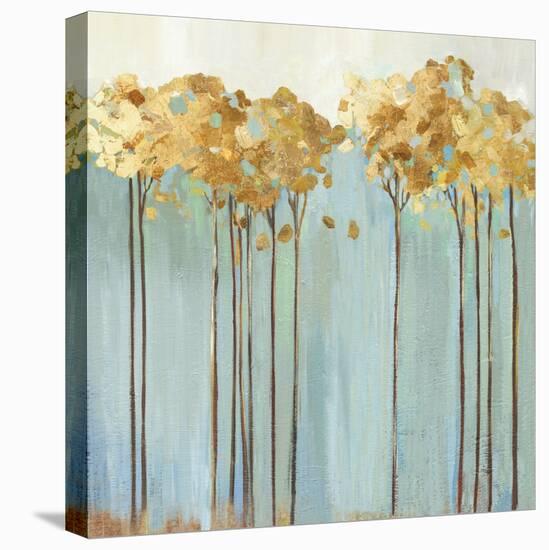 Teal Trees II-Allison Pearce-Stretched Canvas