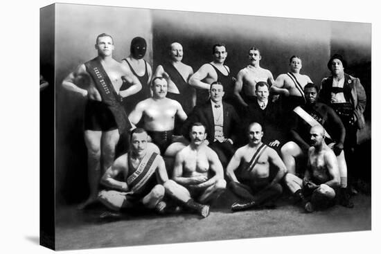 Team of Champion Russian Wrestlers-null-Stretched Canvas
