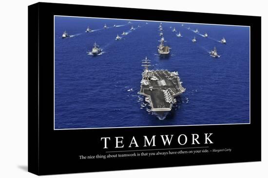 Teamwork: Inspirational Quote and Motivational Poster-null-Premier Image Canvas