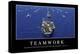 Teamwork: Motivationsposter Mit Inspirierendem Zitat-null-Premier Image Canvas