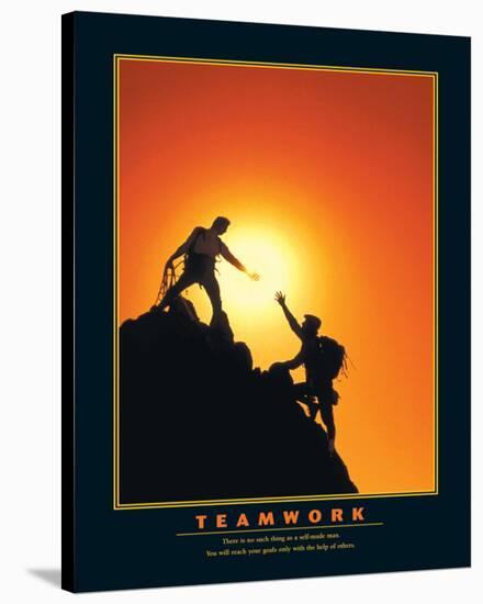 Teamwork-null-Stretched Canvas