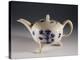 Teapot with Oriental-Inspired Floral Decorations, Ca 1740-null-Premier Image Canvas