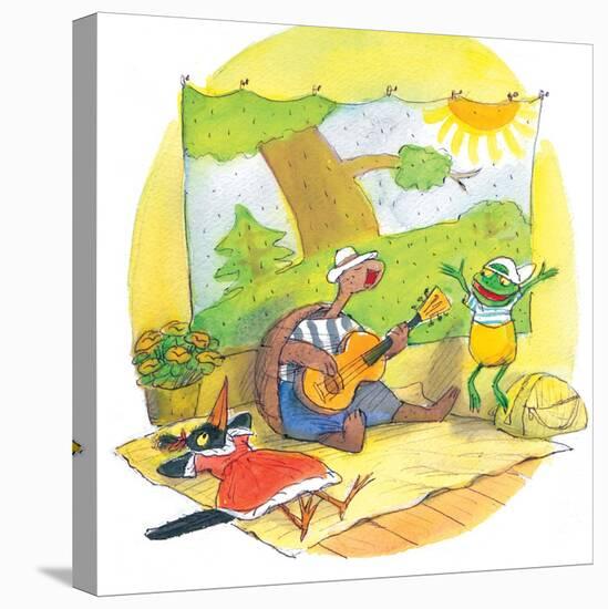 Ted, Ed and Caroll - the Picnic - Turtle-Valeri Gorbachev-Premier Image Canvas