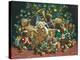 Teddy Bear Christmas-Janet Kruskamp-Stretched Canvas