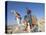 Teenage Boy on Camel in Front of the Great Colonnade, Palmyra, Syria, Middle East-Alison Wright-Premier Image Canvas