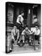 Teenage Boys Hangout on Stoop of Local Store Front-Gordon Parks-Premier Image Canvas