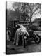 Teenaged Boys Working on a 1927 Ford Model T Automobile-Nina Leen-Premier Image Canvas