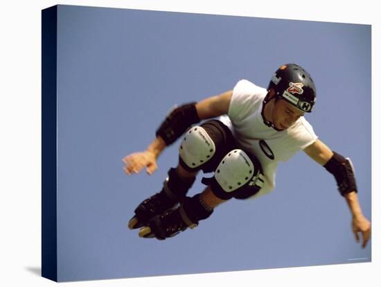 Teenager Inline Skating in Mid-Air-null-Premier Image Canvas