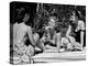 Teenager Suzie Slattery and Freinds Enjoying a Pool Party-Yale Joel-Premier Image Canvas
