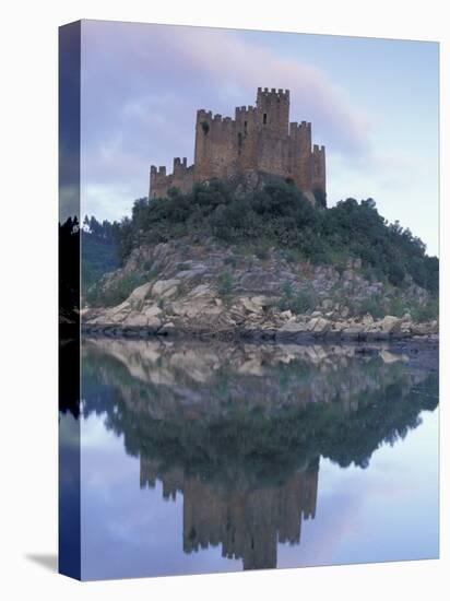 Tejo Castelo de Almourol Reflected in Tagus River, Portugal-Merrill Images-Premier Image Canvas