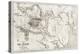 Telemark Old Map, Norway-marzolino-Stretched Canvas