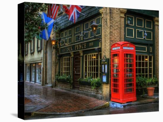 Telephone Booth, Savannah, Georgia, USA-Joanne Wells-Premier Image Canvas