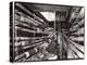 Telephone Repair Man Splicing a Wire in a Manhole for Telephone Cables of the New York Telephone Co-Margaret Bourke-White-Premier Image Canvas